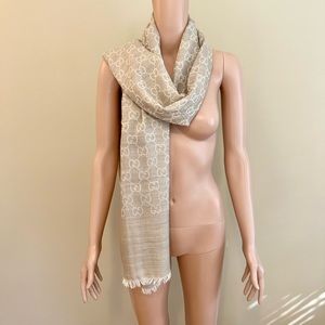 Gucci Wool and Silk Blend Scarf